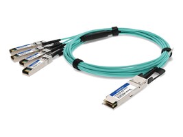 AddOn FG-TRAN-QSFP-4XSFP-3M-AO Main Image from Right-angle