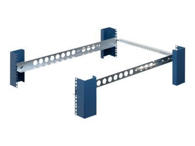 Rack Solutions Tool-Less Fixed Rack Rail, Square Hole for 4-Post (1UKIT ...