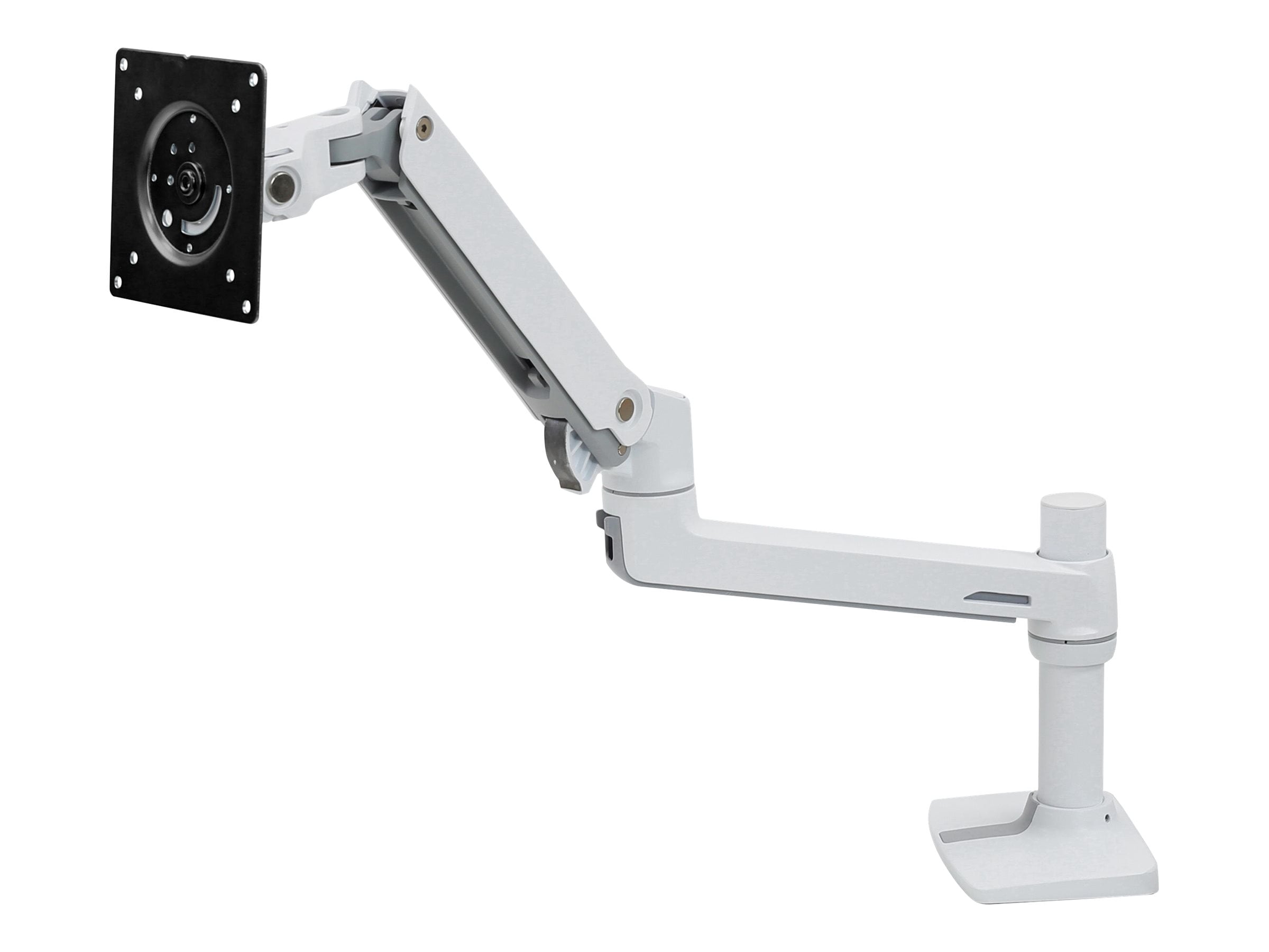ergotron LX Desk Monitor Arm ホワイト Ergotron LX Desk Monitor Arm with Low-Profile Clamp (25–35