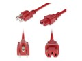 AddOn NEMA 5-15P (M) to C15 (F) High-Temp 14 AWG 125V at 15A PVC SJT Power Cable, Red, 8ft, ADD-N5152C15H14G8FRD , 41980904, Power Cords AddOn NEMA 5-15P (M) to C15 (F) High-Temp 14 AWG 125V at 15A PVC SJT Power Cable, Red, 8ft, ADD-N5152C15H14G8FRD , 41980904, Power Cords