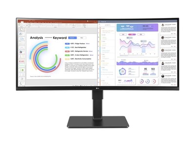 LG 34 BQ77QE-B WQHD LED-LCD Ultrawide Curved Monitor, 34BQ77QE-B                    , 41810998, Monitors