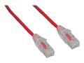 ENET Slim CAT6 28AWG Patch Cable, Red, 3ft, C6-RD-SCB-3-ENC, 34720102, Cables