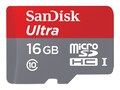 SanDisk 16GB MicroSDHC Flash Memory Card, Class 10, SDSQUNC-016G-AN6IA, 25743231, Memory - Flash
