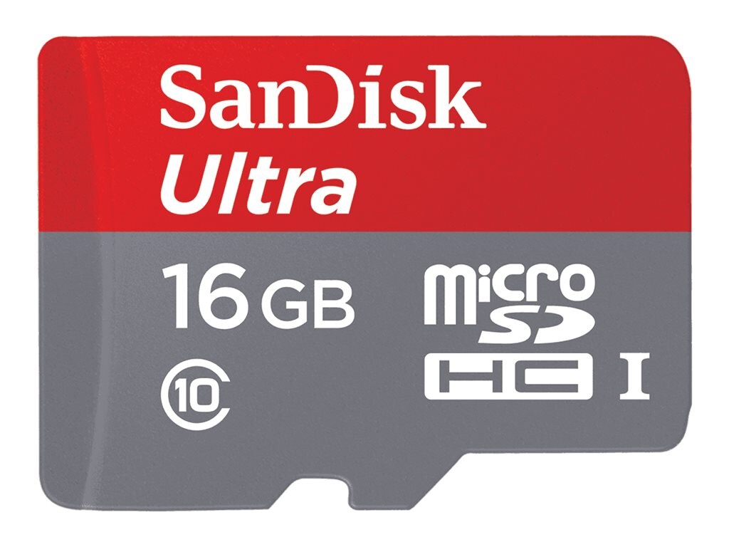 SanDisk 16GB MicroSDHC Flash Memory Card, Class 10 (SDSQUNC016GAN6IA)