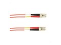 Black Box LC-LC 50 125 OM4 Multimode Fiber Cable, Red, 3m, FOCMRM4-003M-LCLC-RD, 35380445, Cables