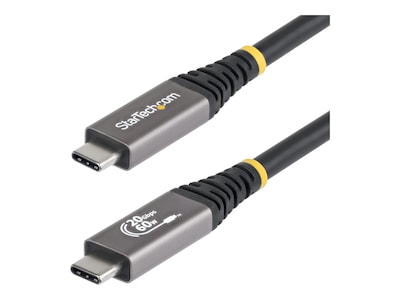 StarTech.com 20Gbps 4K 120Hz USB4 USB-C 60W PD Cable, Black, 10ft, CC10FT20GUSB4CX , 42100282, Cables StarTech.com 20Gbps 4K 120Hz USB4 USB-C 60W PD Cable, Black, 10ft, CC10FT20GUSB4CX , 42100282, Cables