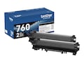 Brother Black TN760 High Yield Toner Cartridges (2-pack), TN-760-2PK, 37647668, Toner and Imaging Components - OEM