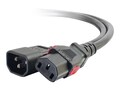 C2G Locking C14 to C13 10A 250V Power Cord, Black, 3ft, 10359, 41164118, Power Cords