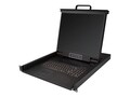 StarTech.com Rackmount KVM Console - 1U 19 LCD VGA KVM Server Rack Drawer with Cables - USB Support, RKCONS1901, 35620015, KVM Switches