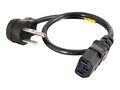 C2G Universal Flat Panel Power Cord, 3ft, 18AWG, 27901, 10249344, Power Cords