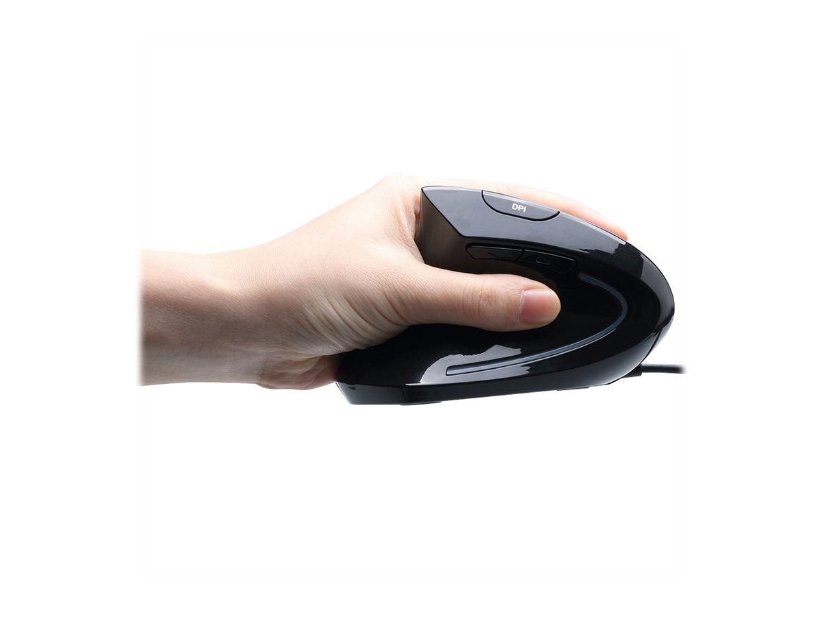 Adesso Lefthand Vertical Ergonomic Mouse 2-Button And Scrolling