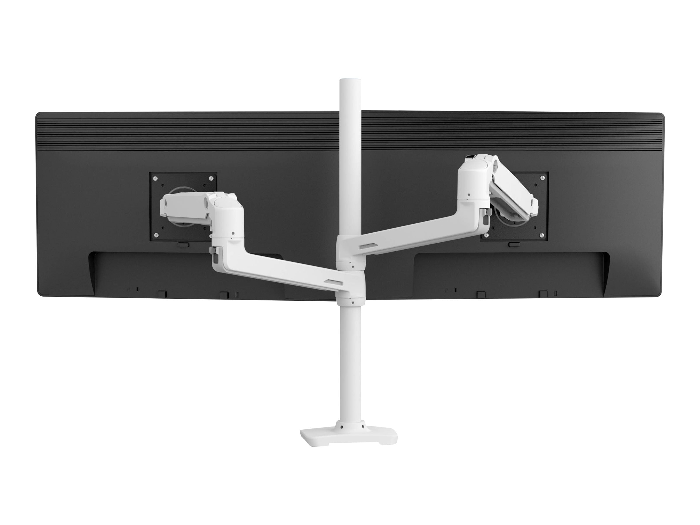 Ergotron LX Dual Stacking Arm, Tall Pole, White (45-509-216)