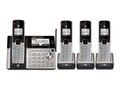 Yealink AT&T-TL96423 DECT 6.0 Expandable Cordless Phone w  BT Connect to Cell w  4 Handsets - Silver Black, ATT-TL96423                   , 42038279, Telephones - Consumer