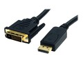 4Xem DisplayPort to DVI M M Cable, Black, 6ft, 4XDPMDVIMCBL, 16922261, Cables