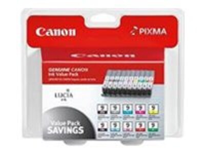 Canon PGI-9 Value Pack (10-color multi-pack for Pixma Pro 9500), 1033B005, 7585259, Ink Cartridges & Ink Refill Kits - OEM