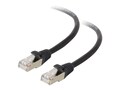 C2G Cat5e Shielded Molded Patch Cable Black 100ft, 28711, 7119266, Cables