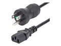 StarTech.com 18AWG NEMA 5-15P to C13 Green Dot Hospital Grade Power Cord, 10ft, PXTMG10110, 35811031, Power Cords