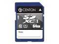 Centon Electronics CENTON 64GB SDXC UHS-I, S1-SDXU1-64G                  , 41923392, Memory - Flash