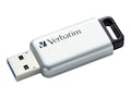 Verbatim 128GB Store N Go Secure Pro USB 3.0 Flash Drive w AES 256 Hardware Encryption - Silver, 70057, 36715382, Flash Drives Verbatim 128GB Store N Go Secure Pro USB 3.0 Flash Drive w AES 256 Hardware Encryption - Silver, 70057, 36715382, Flash Drives