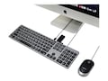 Macally Wired USB-C Keyboard with USB Ports, UCZKEYHUBACSG, 41519291, Keyboards & Keypads