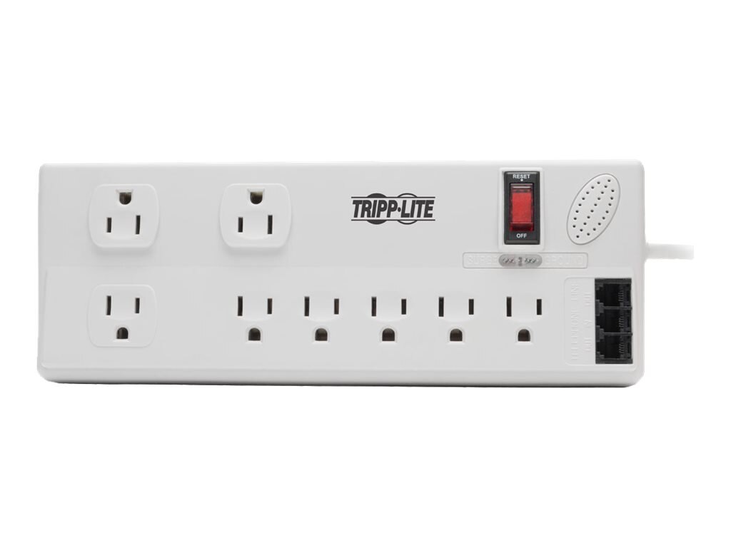 Tripp Lite 8 Outlet Surge Protector, 8' Cord, 2160 Joules (TLP808TEL)