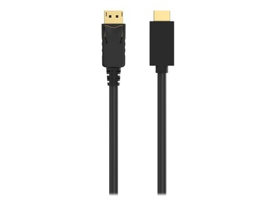 Belkin 4K@30Hz DisplayPort to HDMI M M Video Adapter Cable, Black, 6ft, F2CD001B06-E, 16240316, Cables