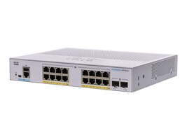 Cisco CBS350-16P-E-2G-NA Main Image from Right-angle