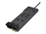 Belkin 8-Outlet 3550J Right Angle Plug Surge Protector w  12ft Cord - Gray