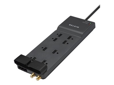 Belkin 8-Outlet 3550J Right Angle Plug Surge Protector w 12ft Cord - Gray, BE108230-12, 7074862, Surge Suppressors Belkin 8-Outlet 3550J Right Angle Plug Surge Protector w 12ft Cord - Gray, BE108230-12, 7074862, Surge Suppressors