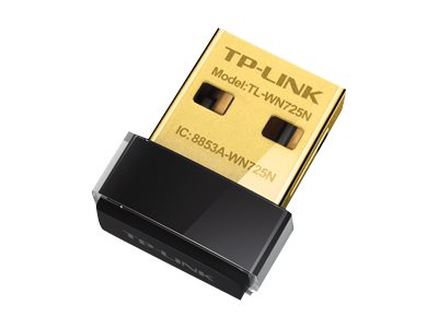 TP-LINK Plug in and Nano USB Adapter, 150Mbps (TL-WN725N)