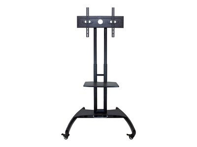 Luxor Adjustable Height Rolling Flat Panel Cart with Accessory Shelf, FP2500, 34809449, Stands & Mounts - Digital Signage & TVs Luxor Adjustable Height Rolling Flat Panel Cart with Accessory Shelf, FP2500, 34809449, Stands & Mounts - Digital Signage & TVs