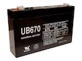 Ereplacements UPS Replacement Battery, 6V, 7Ah, UB670-ER, 13459734, Batteries - UPS