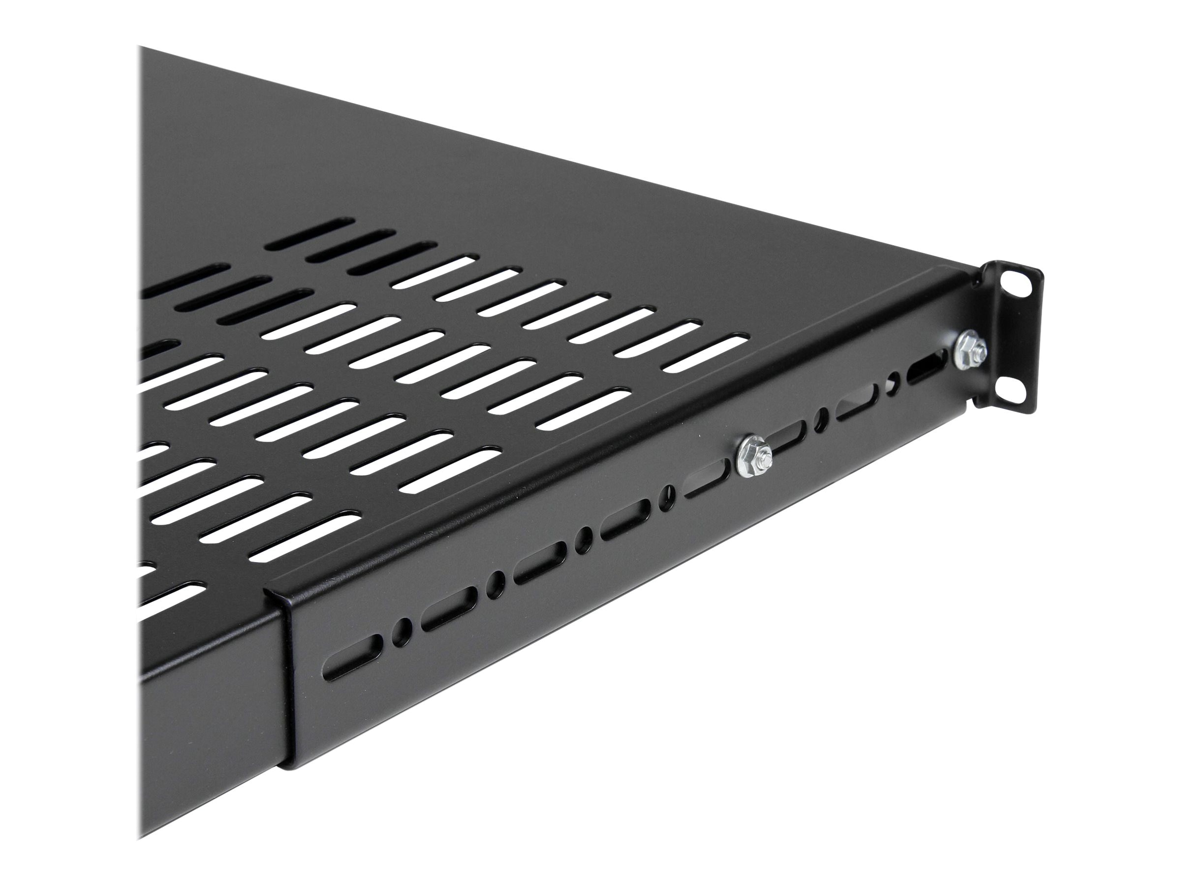 1U Adjustable 19 Rack Mount Shelf, Data Comms Direct