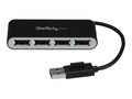 StarTech.com 4 Port USB 2.0 Multi Port Travel Hub with Cable, ST4200MINI2, 33564620, USB & Firewire Hubs