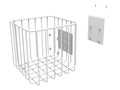 GCX 6x6x6 Drawer Mount Wire Basket, 51-4214, 32461645, Cart & Wall Station Accessories