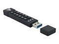 Apricorn 128GB 256-Bit AES XTS Hardware Secure USB 3.0 Memory Key, ASK3Z-128GB, 34023711, Flash Drives