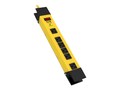 Tripp Lite Protect It Safety Surge Protector (6) Outlets OSHA Yellow 9ft. Cord 1500 Joules, TLM609SA, 8033333, Surge Suppressors