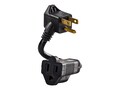 CyberPower Outlet Extender Cable, Heavy Duty, (2) Outlets, 6, Black, GC201, 32397938, Power Cords