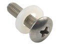 Chief Manufacturing 10-32 3 4 Stainlness Steel Screw   Translucent Washer, 25-Pack, STSW-25, 35842751, Tools & Hardware