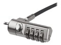 StarTech.com 6.5ft 4 Digit Combination Security Lock Laptop Cable Lock- K-Slot Desktop Device, LTLOCK4D, 37601694, Locks & Security Hardware