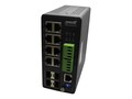 Lantronix 8-Port 1000Base-T Mngd Hardened Switch w 4x1000Base-X SFP, SISGM1040-284-LRT, 38129651, Network Switches
