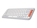Logitech Pop Icon Keys Keyboard, English - Off White & Orange, 920-012935, 41841110, Keyboards & Keypads Logitech Pop Icon Keys Keyboard, English - Off White & Orange, 920-012935, 41841110, Keyboards & Keypads