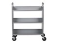 Bretford Manufacturing 3-Shelf Single Sided Book Utility Truck with 5 Casters, Arctic White, L330-AW5, 41383786, Furniture - Miscellaneous Bretford Manufacturing 3-Shelf Single Sided Book Utility Truck with 5 Casters, Arctic White, L330-AW5, 41383786, Furniture - Miscellaneous