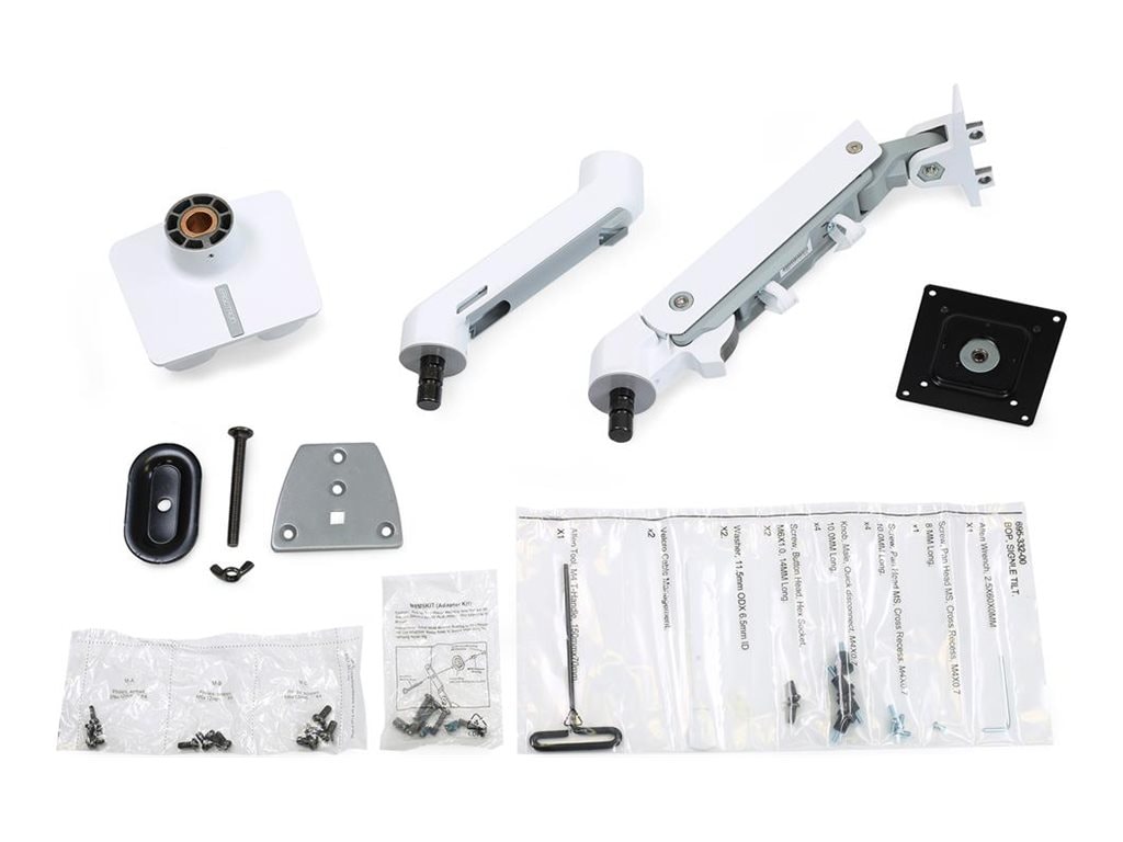 Ergotron HX Desk Monitor Arm, White (45-475-216)