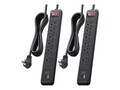 Cable Matters ETL LISTED  CABLE MATTERS 2-PA, 402055-BLK-8X2                , 41944538, Surge Suppressors