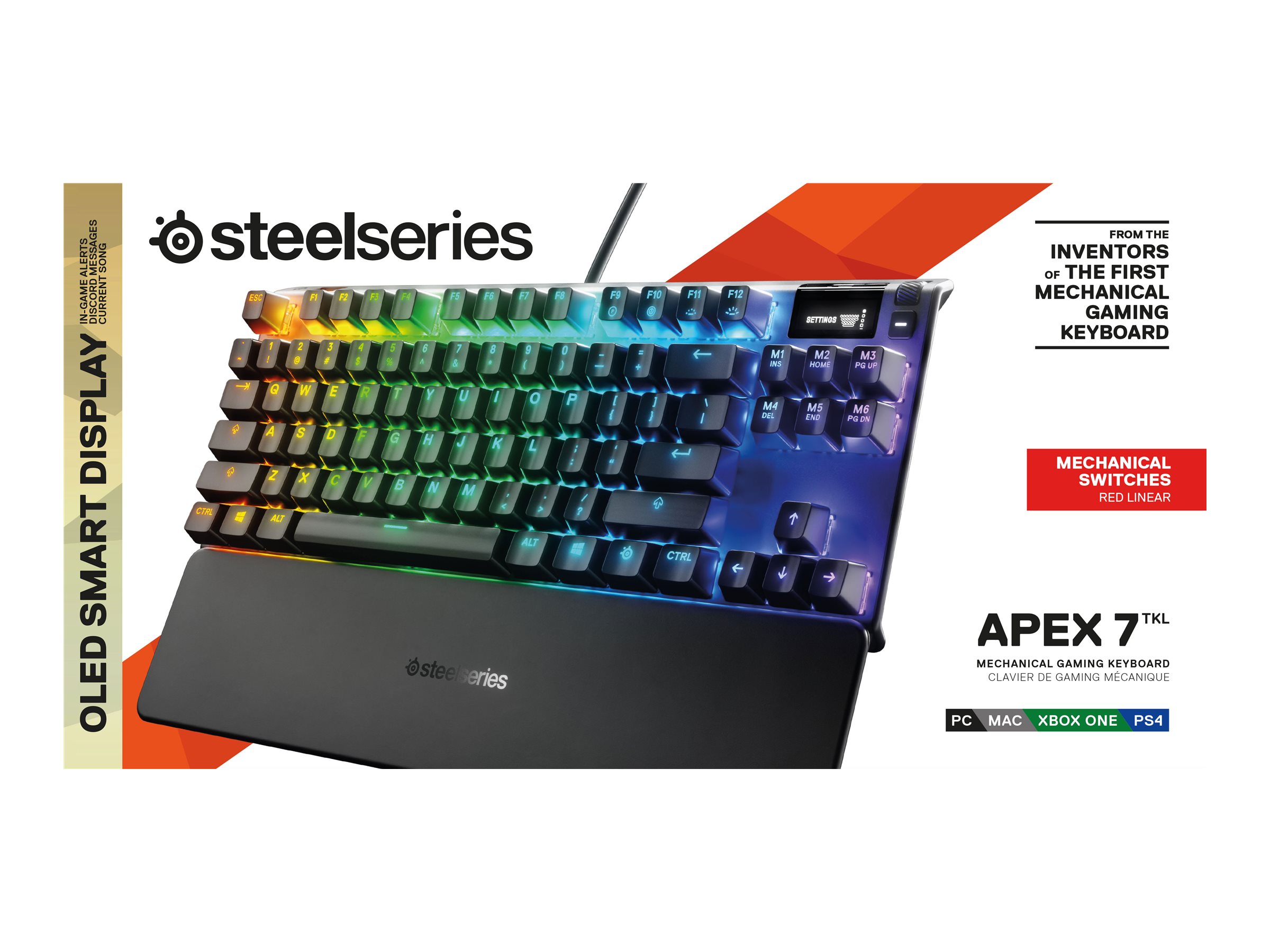 Steelseries Apex 7 TKL Mechanical Keyboard with Red Switches