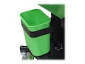 NEWCASTLE SYSTEMS, GREEN TRASH BARREL AND HOLDER, C209, 41656077, Cart & Wall Station Accessories