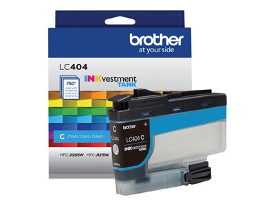 Brother Cyan LC404 INKvestment Standard-yield Ink Tank, LC404CS, 41637897, Ink Cartridges & Ink Refill Kits - OEM