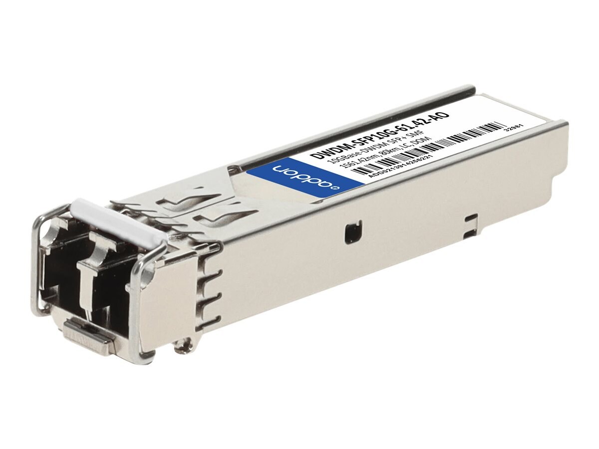 AddOn 10GBase-DWDM SFP+ 1561.42nm 80km LC SM Transceiver (Cisco  DWDM-SFP10G-61.42)