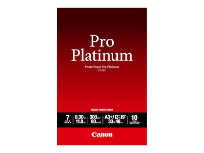 Canon 13 x 19 Photo Paper Pro Platinum (10-Sheets), 2768B018, 36588184, Paper, Labels & Other Print Media Canon 13 x 19 Photo Paper Pro Platinum (10-Sheets), 2768B018, 36588184, Paper, Labels & Other Print Media